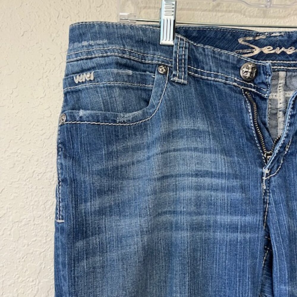 SEVEN7 Embellished Side Ankle Zip Jeans - Picture 5 of 8